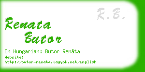 renata butor business card